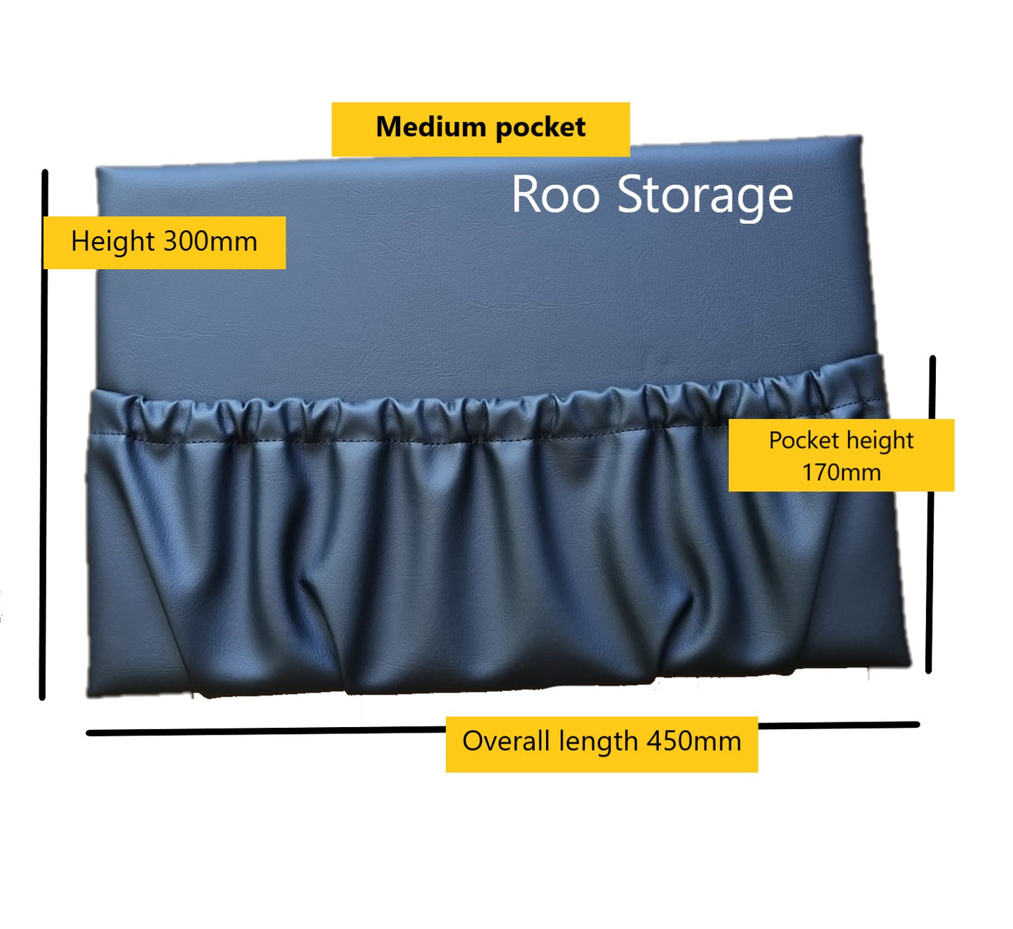 Medium Caravan storage pocket 450 x 300mm vinyl